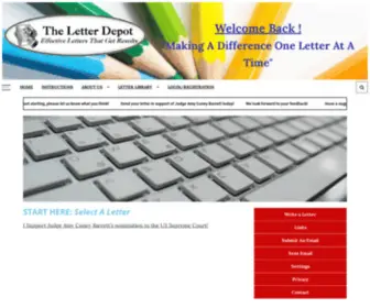 Theletterdepot.com(The Letter Depot) Screenshot