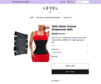 Thelevelupshop.com(High quality comfortable and durable Tummy Control Shapewear waist trainer for women) Screenshot