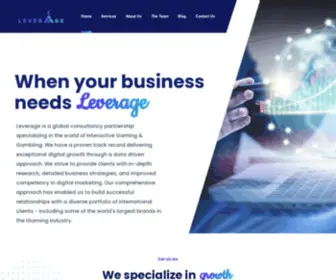 Theleverage.net(Leverage) Screenshot