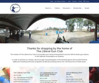 Theliberalgunclub.com(A gun owners organization whose main goal) Screenshot