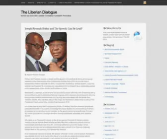 Theliberiandialogue.org(The Liberian Dialogue) Screenshot