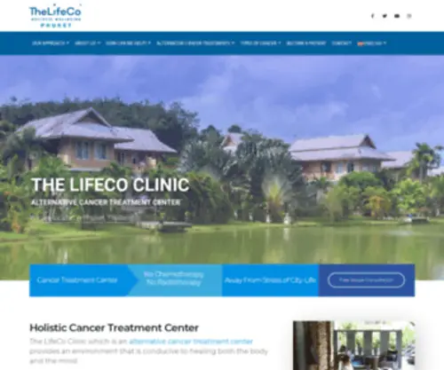 Thelifeco-Clinic.com(Holistic Cancer Treatments Center in Thailand) Screenshot