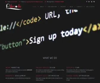 Thelifecode.net(Web Development Outsourcing Company) Screenshot