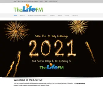 Thelifefm.com(The LifeFM) Screenshot