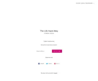 Thelifehackalley.com(The Life Hack Alley) Screenshot