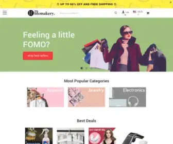 Thelifemakery.com(Get The Best Deals on Great Products Online) Screenshot