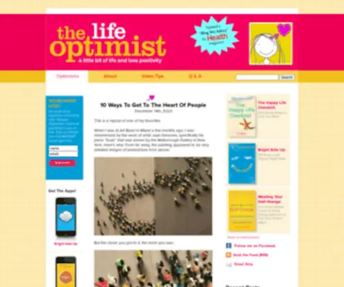 Thelifeoptimist.com(The Life Optimist) Screenshot