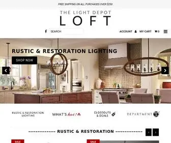 Thelightdepotloft.com(The Light Depot Loft) Screenshot