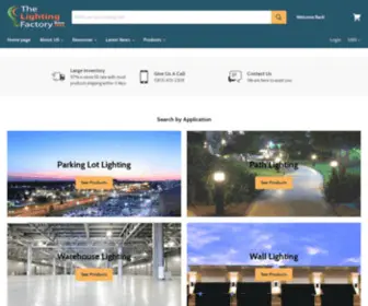 Thelightingfactory.net(The Lighting Factory Inc) Screenshot