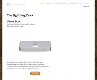 Thelightningdock.com(IPhone Dock) Screenshot