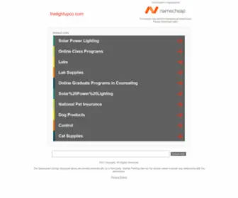 Thelightupco.com(Solar LED) Screenshot