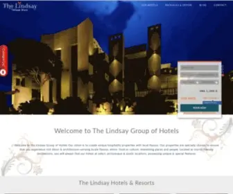 Thelindsay.in(The Lindsay Hotel) Screenshot