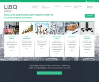 ThelinqGroup.com(LinQ Group) Screenshot