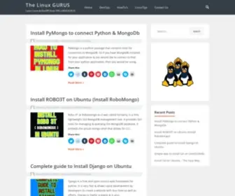 Thelinuxgurus.com(The Linux GURUS) Screenshot