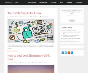 Thelinuxuser.com(The Linux User) Screenshot
