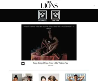 Thelionsla.com(The Lions Model Management LLC) Screenshot