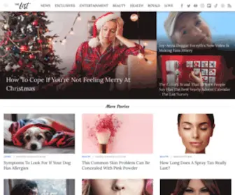 Thelist.com(The destination for entertainment and women's lifestyle) Screenshot