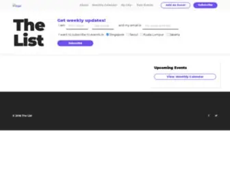 Thelist.sg(The List Asia) Screenshot