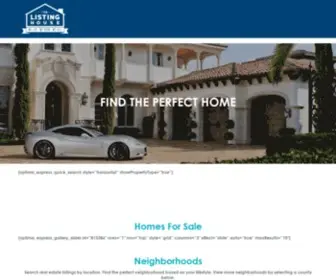 Thelistinghouse.com(The Listing House) Screenshot