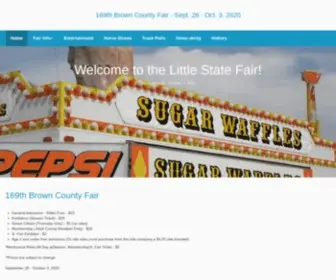 Thelittlestatefair.com(Brown County Fair) Screenshot