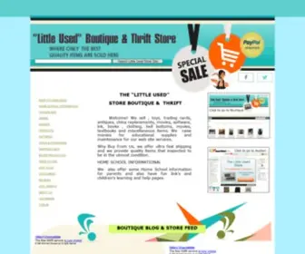 Thelittleusedstore.com(Online Thrift store) Screenshot