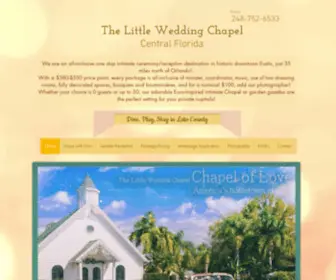 Thelittleweddingchapel.com(The Little Wedding Chapel simple ceremony venue in Eustis Florida) Screenshot