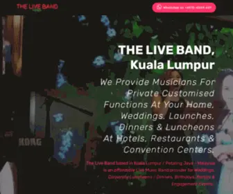 Theliveband.com.my(The Live Band) Screenshot