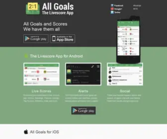 Thelivescoreapp.com(All Goals) Screenshot