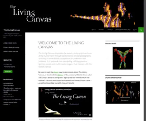 Thelivingcanvas.com(The Living Canvas) Screenshot