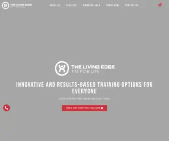 Thelivingedge.com.au(The Living Edge Fit For Life) Screenshot