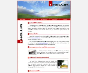 Thellia.com(Location de vitrine et boutique e) Screenshot