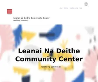 Thelndcc.com(Community Center) Screenshot