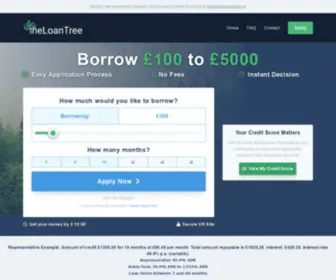 Theloantree.co.uk(Looking for a short term loan between £100) Screenshot