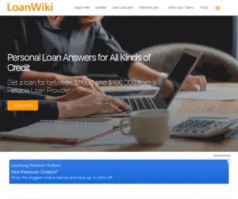 Theloanwiki.com(Apply for Loans at Loan Wiki) Screenshot