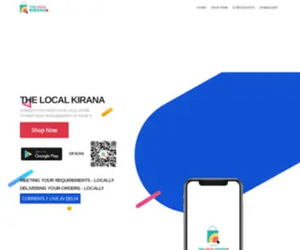 Thelocalkirana.com(The Local Kirana) Screenshot