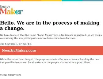 Thelocalmaker.com(The Local Maker) Screenshot