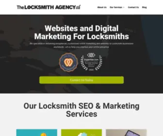 Thelocksmithagency.com(Locksmith SEO) Screenshot