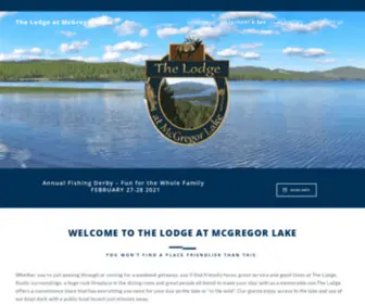 ThelodgeatmcGregorlake.com(The Lodge at McGregor Lake) Screenshot