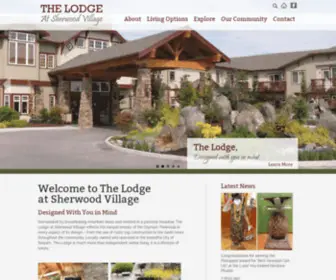 Thelodgeatsherwood.com(Independent Living) Screenshot