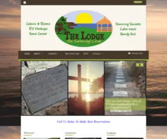 Thelodgeonserenitycove.com(The Lodge on Serenity Cove) Screenshot