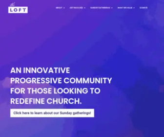 Theloftla.org(Inclusive church in Los Angeles) Screenshot