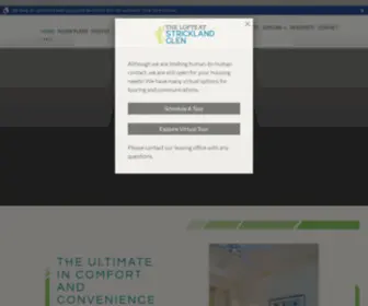 Theloftsatstricklandglen.com(The Lofts at Strickland Glen) Screenshot