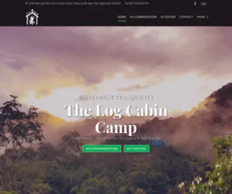 Thelogcabincamp.com.au(The Log Cabin Camp) Screenshot