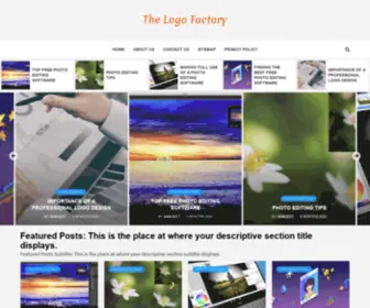 Thelogofactory.online(The logo factory) Screenshot