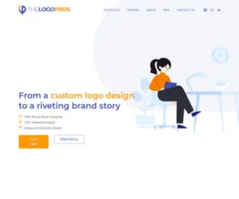 Thelogopros.com(Get a custom logo design service) Screenshot
