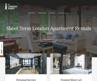 Thelondonagent.co.uk(Short let London apartment rentals) Screenshot