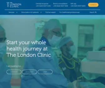 Thelondonclinic.com(Private hospital) Screenshot