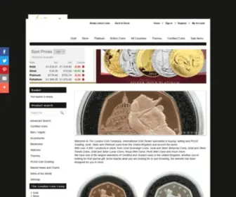 Thelondoncoincompany.com(The London Coin Company) Screenshot