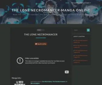 Thelonenecromancer.com(Read The Lone Necromancer Manga Online) Screenshot