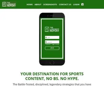 Thelongshotreport.com(Contact Us) Screenshot